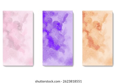 
Set of abstract, picturesque backgrounds. Vector
