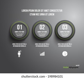 Set of abstract plastic rings panel / banners for business design, infographics, reports, progress, number options, step presentation, websites or workflow layout. Clean and modern style 