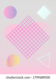 Set of abstract posters with colorful gradients and shapes.