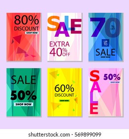 set of abstract posters of sale