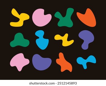 set of abstract random shape