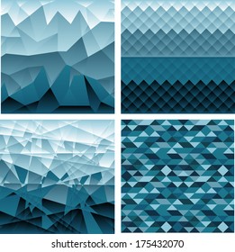 Set of abstract retro backgrounds