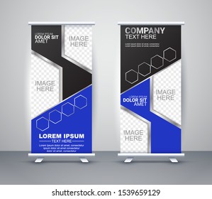 Set of abstract Roll Up banner templates