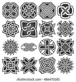 Set Abstract Sacred Geometry Symbols Celtic Stock Vector (Royalty Free ...