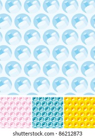 Set of Abstract seamless backgrounds