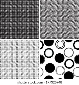 Set of abstract seamless patterns