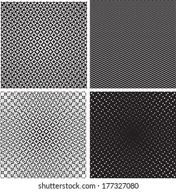 Set of abstract seamless patterns