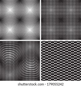 Set of abstract seamless patterns 