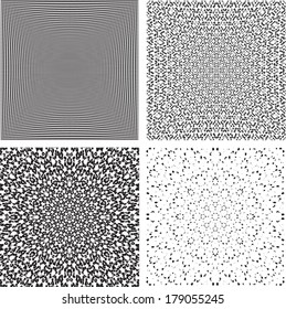 Set of abstract seamless patterns 