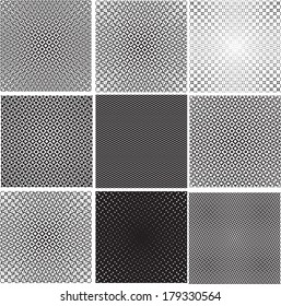 Set of abstract seamless patterns 