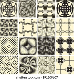 Set of abstract seamless patterns 