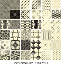 Set of abstract seamless patterns 