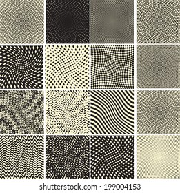 Set of abstract seamless patterns 