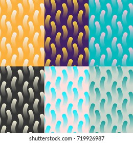 Set of abstract seamless patterns.