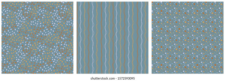 Set of abstract seamless patterns. Good for textile, backgrond, wallpaper, surface decoration and more