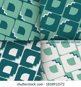 Set of abstract seamless patterns for your creative ideas
