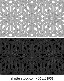 Set abstract seamless (tile, pattern) background. Texture.