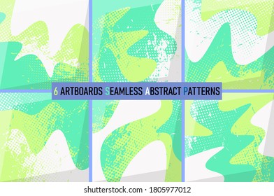 Set of abstract seamless urban patterns.