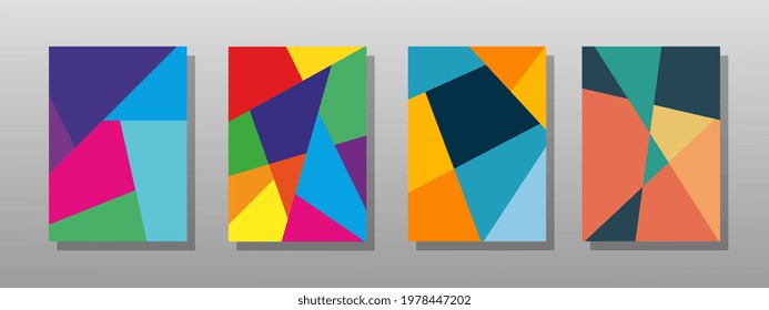 Set of abstract shape background. It is suitable for magazine covers, advertisements, banners, posters, and other artistic purposes.