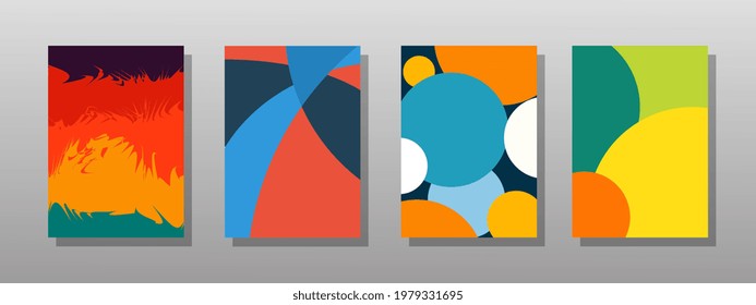 Set of abstract shape background. It is suitable for magazine covers, advertisements, banners, posters, and other artistic purposes.
