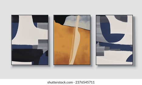 Juego de tarjetas de forma abstracta con salpicaduras de oro. Concepto de acuarela de boda. Invitación. Papel de escritorio, decoración de fondo vectorial o diseño de tarjeta de invitación,