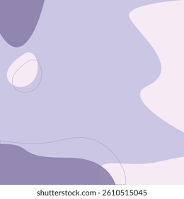 Set of abstract shape pastel color banner in minimal style