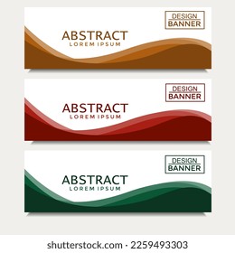 Conjunto de formas abstractas banners diseño moderno, Banner de fondo