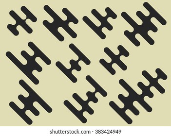 Set of abstract shapes, good for logo and icon design.