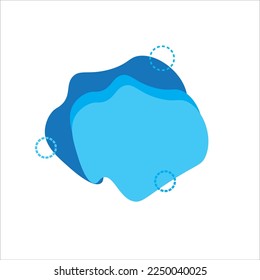 set of abstract shapes icon, vector, illustration, symbol
