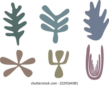 set of abstract shapes vector illustration.