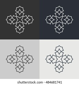 Set of abstract signs. Abstract element for design. 