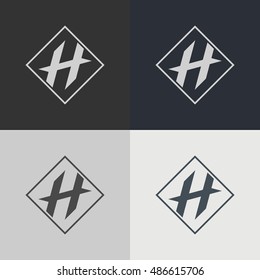 Set of abstract signs. Abstract element for design. Template emblem badges.