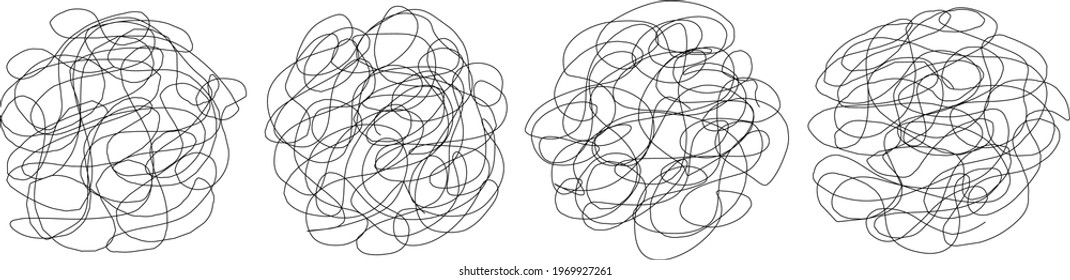 Set of abstract sketch hand drawn scribble art. Sketch graphic design isolated on white background.