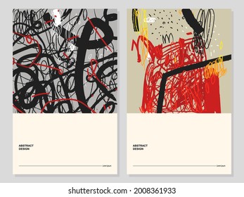 Set of abstract sketch,drawing,line,grunge background vector illustration.Artistic art design for template,banner,cards,poster.