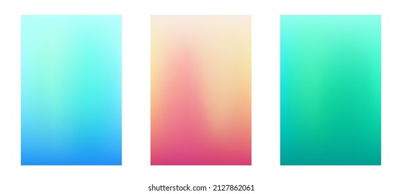 Setzen Sie abstrakte, farbige Hintergrundbilder mit Farbverlauf ein. Vektorgrafik für verschiedene Bildschirmdesigns, Banner, Poster und Grafikdesign.