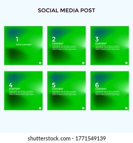 SET ABSTRACT SQUARE BACKGROUND DESIGN PASTEL GRADIENT MESH COLOR WITH COPY SPACE AREA TEMPLATE VECTOR GOOD FOR SOCIAL MEDIA POST, COVER, POSTER, BROCHURE