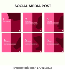 SET ABSTRACT SQUARE BACKGROUND WITH ORAGNIC SHAPES DESIGN PASTEL COLOR TEMPLATE GOOD FOR SOCIAL MEDIA POST, COVER, POSTER, BROCHURE