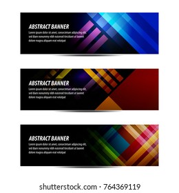 Set of abstract square banner background templates in vector format, for your promotional, campaign, web, etc as your need