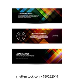 Set of abstract square banner background templates in vector format, for your promotional need, campaign, web, etc