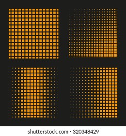 Set of abstract squares. Vector background