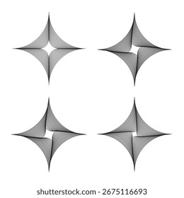 set of abstract abstract stars