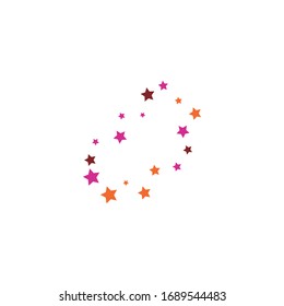 set of abstract stars background template vector illustration design
