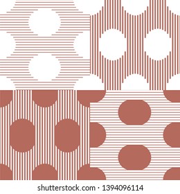 Set. Abstract stripes. Vector illustration patterns.
