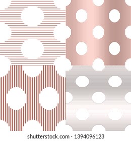 Set. Abstract stripes. Vector illustration patterns.