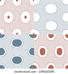 Set. Abstract stripes. Vector illustration patterns.