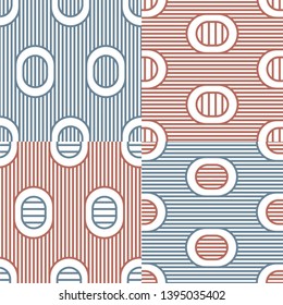 Set. Abstract stripes. Vector illustration patterns.