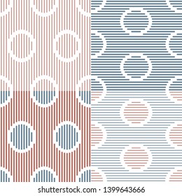 Set. Abstract stripes. Vector illustration patterns.