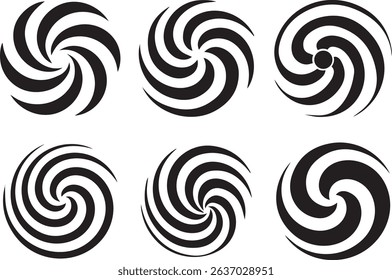 Conjunto de Elementos de diseño Abstractas de círculo giratorio