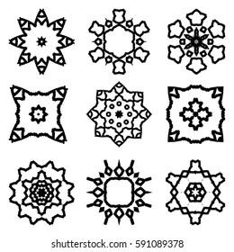 Set of abstract symbols.