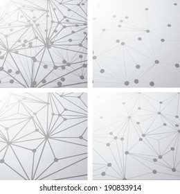 Set of abstract technology backgrounds 